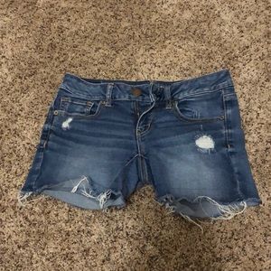 AE - sz 4 - Destroyed Denim Shorts